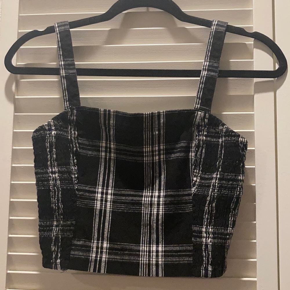plaid tank top